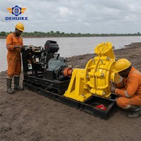 Pompe centrifuge horizontale 6/4 pour boues, moteur électrique 45 kW, en alliage de chrome haute résistance à l'abrasion, pour transfert de résidus miniers, CE ISO