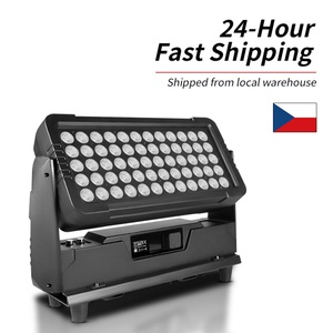 AICPOSE 60x10W RGBW 4 en 1 IP65 Proyector LED para Exteriores, Iluminación Urbana a Color, Arquitectura, Paisaje, con Efecto de Luces de Escenario - Product Image 1