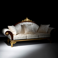 Nouveau design 2 3 places en forme d'arc classique style européen luxe couronnes canapé maison classique canapé salon meubles canapé