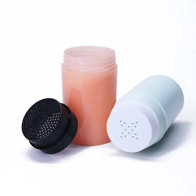 15g 30g Twist Lock Plastic Powder Shaker Fiber Hair Bottle 80ml 180ml Dry Shampoo Container Sifter Packaging