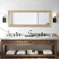 Miroir mural rectangulaire AAZZKANG de grande taille avec cadre en bois, miroir de pleine longueur, 47x16 pouces, pour chambre à coucher, salon, salle de bain, dressing