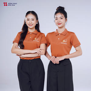 Polo personnalisé OEM en coton et polyester respirant, uniforme pour le personnel et la promotion - Product Image 1