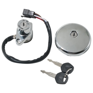 Set moto di blocco coperchio serbatoio carburante tappo blocco interruttore di accensione blocco per <span class=keywords><strong>Kawasaki</strong></span> <span class=keywords><strong>EN500</strong></span> VN800 <span class=keywords><strong>Vulcan</strong></span> 500 800 - Product Image 1