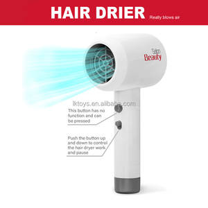 Sèche-cheveux électrique Lucky Toys pour jeu de simulation de salon de coiffure pour filles, avec fonction de soufflage d'air réaliste, en plastique - Product Image 4