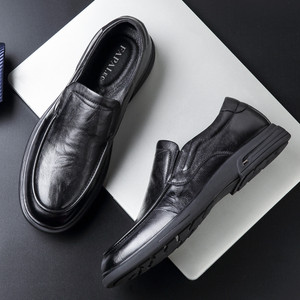 Mocasines de Cuero Papai.Ec para Hombre, Negros, de Cuero Genuino, Tacón Bajo, Estilo Casual Británico, Talla Estándar para Adultos, Grosor Estándar - Product Image 3