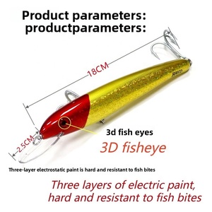 Señuelo de Pesca Láser Pro de 180 mm y 48 g para Pesca en Alta Mar, Señuelo Artificial UV Minnow para Atún, Lubina y Pesca en Agua Salada HMM03 - Product Image 3
