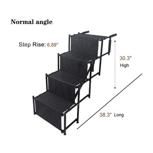 Draagbare Opvouwbare Ijzeren Trapladder Voor Huisdieren Met Antislip Vier Verdiepingen 1l Capaciteit Waterdicht Ontwerp Voor Honden (60Kg Belasting) - Product Image 3