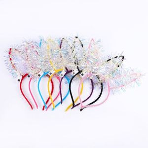 Serre-tête en plastique à oreilles de lapin dorées lumineuses à LED, délicat et très tendance, pour décoration capillaire de fête d'anniversaire pour fille - Product Image 5