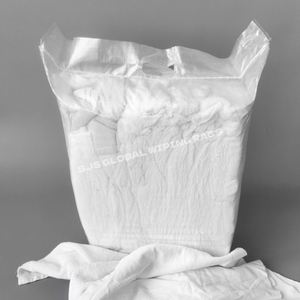 Trapos de Algodón Reciclados Industriales, Trapos de Algodón Cortados en Trozos Blancos, Trapos de Algodón Mixtos para Limpieza - Product Image 1