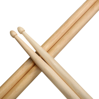 Baguettes de batterie professionnelles en gros OEM/ODM, personnalisées avec impression soie/couleur, en bois d'érable de qualité supérieure, modèles 5A/7A, en lots