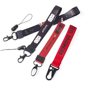 Lanière courte personnalisée avec boucle à bouche d'aigle et porte-clés personnalisé avec logo - Product Image 6