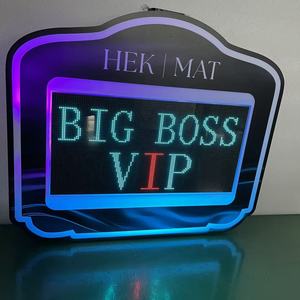 VIP Programlanabilir LED Ekranlı Şişe Sunum Cihazı Akrilik Neon Işıklı VIP Mesaj Gösterge Panosu Gece Kulübü Lounge Şişe Servisi için - Product Image 6
