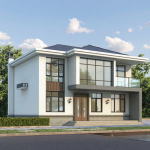 Moderne Luxus-Leichtstahlkonstruktion Langlebiges Haus Vorgefertigte <span class=keywords><strong>Villa</strong></span> mit Schweiß-, Schneid- und Biegedienstleistungen nach GB-Standard - Product Image 3