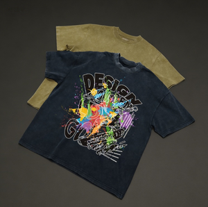 เสื้อยืดฮิปฮอปวินเทจสไตล์สโตนวอชสำหรับผู้ชาย เสื้อยืดโอเวอร์ไซส์แขนสั้นแบบย้อมสีเอซิด  สามารถสั่งทำได้ - Product Image 3