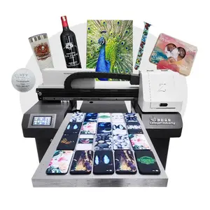 A2 UV Printer Logam Kaca Kayu Akrilik USB Pena Mesin Cetak TX800 DX7 Resolusi Tinggi Kecepatan Tinggi UV Led Printer 4060