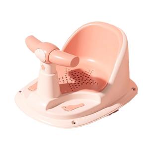 Baignoire pour bébé avec siège antidérapant pour 0-12 mois, cadre d'aide au bain multifonctionnel en plastique - Product Image 2