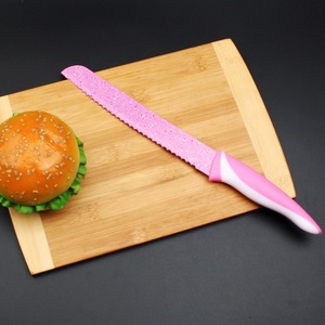 Juego <span class=keywords><strong>de</strong></span> 6 <span class=keywords><strong>Cuchillos</strong></span> <span class=keywords><strong>de</strong></span> Cocina <span class=keywords><strong>de</strong></span> Acero Inoxidable con Revestimiento Antiadherente, <span class=keywords><strong>Color</strong></span> <span class=keywords><strong>Rosa</strong></span>, con Bloque - Product Image 4