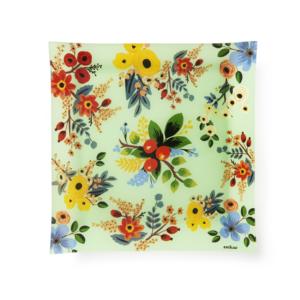 Vassoio di Servizio Excelsa 30 Cm Multicolore Floreale Laminato Decorativo per Uso Residenziale - Product Image 1