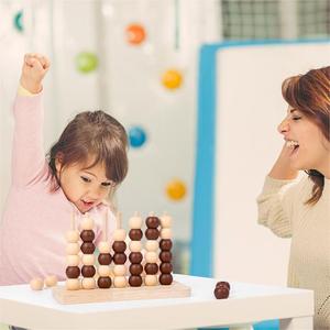 Jeu d'échecs en trois dimensions en bois à quatre dimensions Nouvel outil interactif d'éducation précoce parent-enfant Batailles pour deux personnes pour enfants - Product Image 4