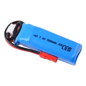 7.4v 580mah lipo 20c סוללת פולימר נטענת lipo 20c צעצועים k989