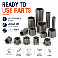 Segments de tubes en acier sur mesure et sections de tuyaux découpées avec précision, usinées CNC, tolérance de 0,2 mm, sans MOQ, pièces de tubes métalliques OEM