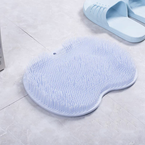 Alfombrilla de PVC para baño, absorbente de agua e impermeable, con ventosas antideslizantes, para frotar los pies sin esfuerzo. - Product Image 3
