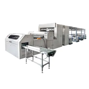 Full automatic Complete line A4 paper cutting machine A3 paper cutting roll to sheet cross cutting machine with 4 rolls unwind