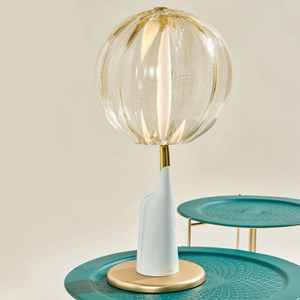 Crystal Table Lamp E27 <b>LED</b> Night Light Geometric Solid Design For Bedroom Living Room Decorative Lamp With Switch Control - Product Image 3