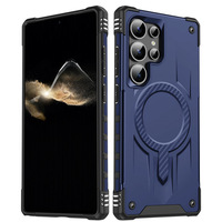 Coque magnétique à succès avec béquille pour Samsung Galaxy S26 Ultra S24 Ultra, transparente mate, agréable au toucher et antichoc