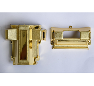 F-Model 7 articles funéraires articles en plastique cercueil matériel accessoires brillant couleur dorée cercueil décoration cercueil coin - Product Image 1