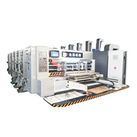 CANGHAI Flexo Automatische Kartonnen Dozenmachine/1200*2400mm 4 Kleuren Watergedragen Print-, Sleuven- en Stansmachine