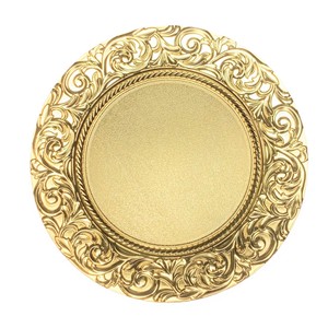 Élégantes Assiettes de Présentation Noires de Luxe en <span class=keywords><strong>Plastique</strong></span>, Décor Personnalisé pour Mariage, Bordure Argentée ou Or Rose, Nappe de Table Blanche pour Événement - Product Image 5