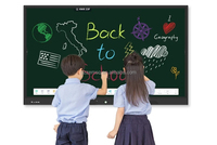 Tableau blanc interactif numérique portable à écran plat multi-touch de 65, 75, 86 et 110 pouces pour l'éducation