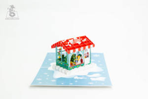 Artesanía personalizada 3D Pop-Up Tarjetas de Navidad Corte Láser Tarjetas de felicitación de vacaciones para dar regalos y decoración de temporada - Product Image 2
