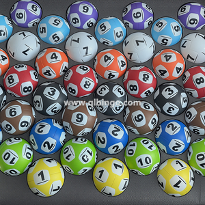 Balle de loterie <span class=keywords><strong>bingo</strong></span> personnalisée en EVA de haute qualité à six faces, résistante à l'usure, imperméable, sans inscription, avec logo imprimable, balle numérotée - Product Image 3