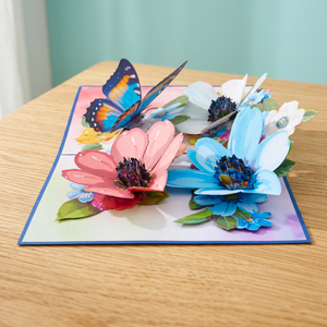 Meilleures ventes : Carte pop-up 3D, motif fleurs et papillons, artisanat imprimé au laser sur mesure, style vietnamien, créations en papier - Product Image 3