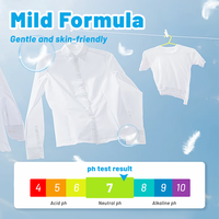 Feuilles de lessive jetables personnalisées OEM avec perles de parfum et protection des couleurs pour lavage automatique en machine, élimination des odeurs et des taches