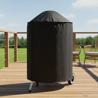 Housse de four résistante aux intempéries et aux UV, pour poêle à bois, en tissu Oxford avec couche argentée, double couture, pour le camping, vente en gros