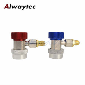 समायोज्य r134a फिटिंग एच/एल त्वरित कूपलर एडाप्टर एसी कार एयर फ्रीन कंडीशनर प्रशीतन कई गेज नली कनेक्टर - Product Image 4