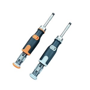 Ratcheting <b>Screwdriver</b> Set 12 In 1 Industrial Grade Cross Phillips Bit Anti Slip Handle Matte Finish For Home Use - Product Image 4