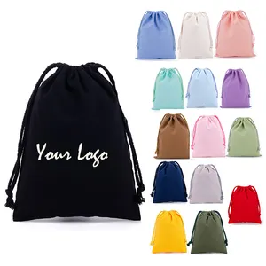Chinese Supplier Professional Custom Printing Round Cotton Linen Canvas Gift Drawstring Dust Bag Canvas Cotton Drawstring Bag