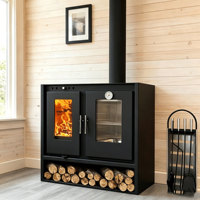 Poêle à bois en acier épaissi pour chauffage intérieur et camping hivernal, idéal pour villas, barbecues ruraux et usage domestique
