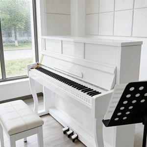 Piano acoustique pour la maison, style Bari italien, artisanal, en bois massif, décoration de villa de luxe et pour la lecture musicale, design compact, portable et - Product Image 2