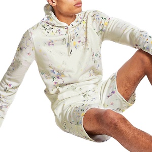 ชุดวอร์มผู้ชายแบบสองชิ้น,ชุดวอร์มสำหรับผู้ชายมีฮู้ดพิมพ์ลายแบบเฉพาะ - Product Image 1