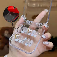 Support d'affichage double face pour faux ongles avec adhésif puissant pour la pratique et l'affichage