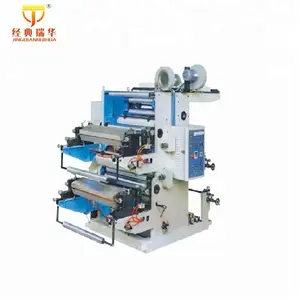 Rollo automático para enrollar etiquetas de papel Prensa web estrecha Materias primas Máquina de impresión flexográfica