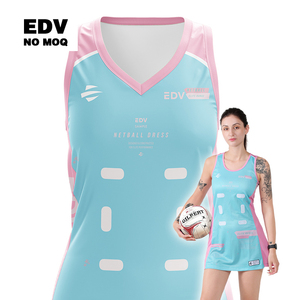 Conjunto de Ropa de Netball, Uniforme de Equipo, Vestido y Pantalones Cortos con Patrones Sublimados, Tela de Alto Rendimiento para Ligas y Torneos - Product Image 5
