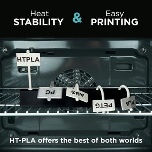 Filament <span class=keywords><strong>Polymaker</strong></span> HT-<span class=keywords><strong>PLA</strong></span> 1,75 mm Noir Impression 3D 150°C Impression Facile Compatible avec la Plupart des Imprimantes FDM Bobine de 1 kg - Product Image 5
