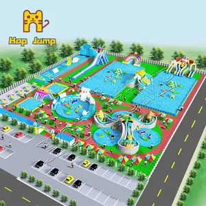 Parque aquático inflável infantil, equipamento portátil para áreas externas e crianças