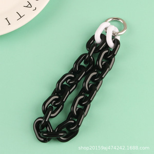 Nouveau acrylique boucle ouverte détachable couleur bonbon chaîne Anime léger <span class=keywords><strong>voiture</strong></span> <span class=keywords><strong>porte</strong></span>-clés cintre téléphone portable femmes sac décoratif - Product Image 6